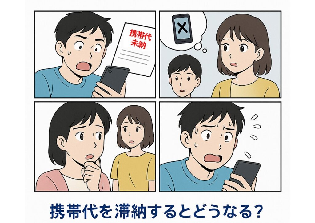 携帯代を滞納するとどうなる?