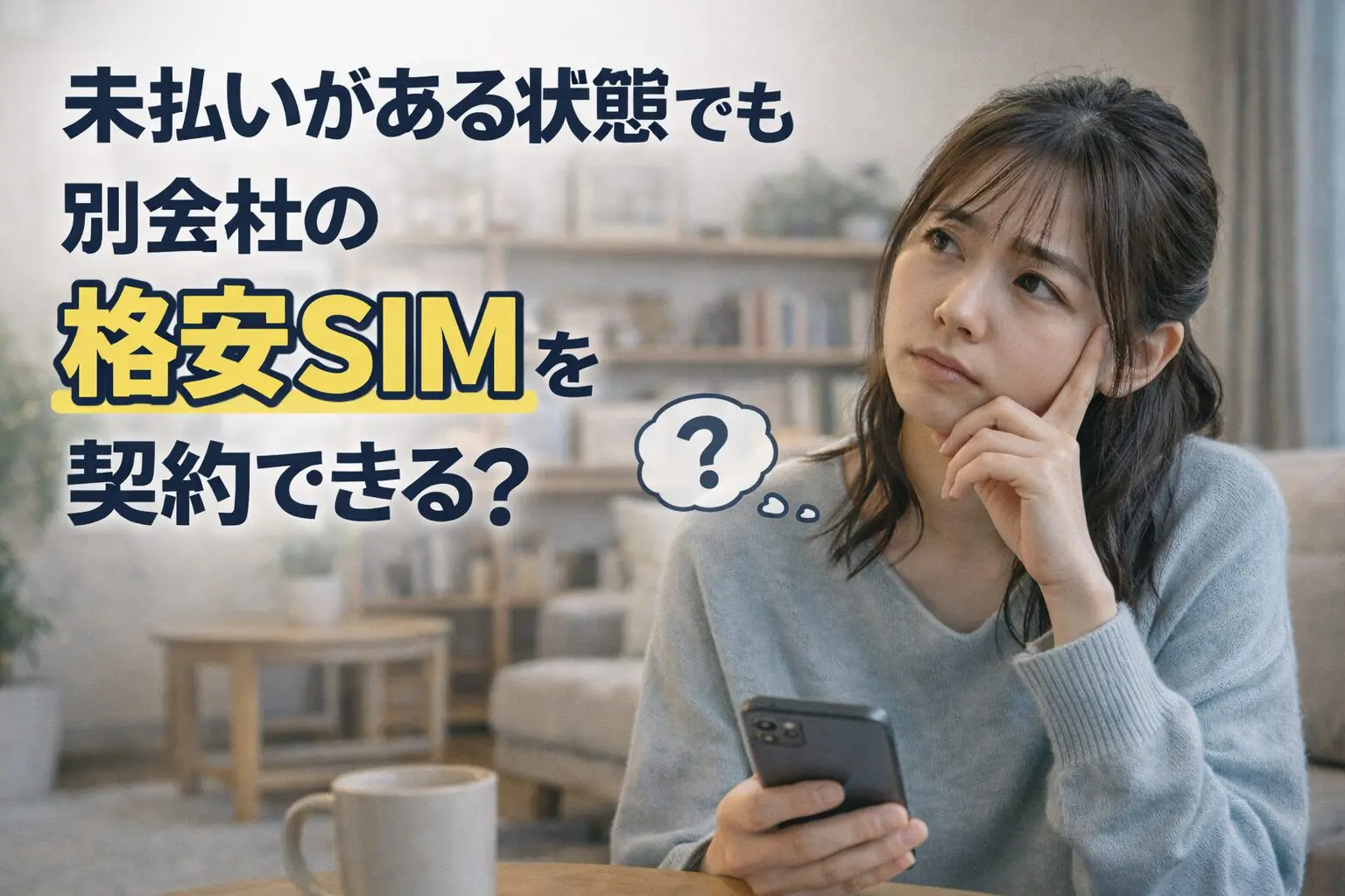 最速解決】未払いがある状態でも別会社の格安SIMを契約できる？滞納中