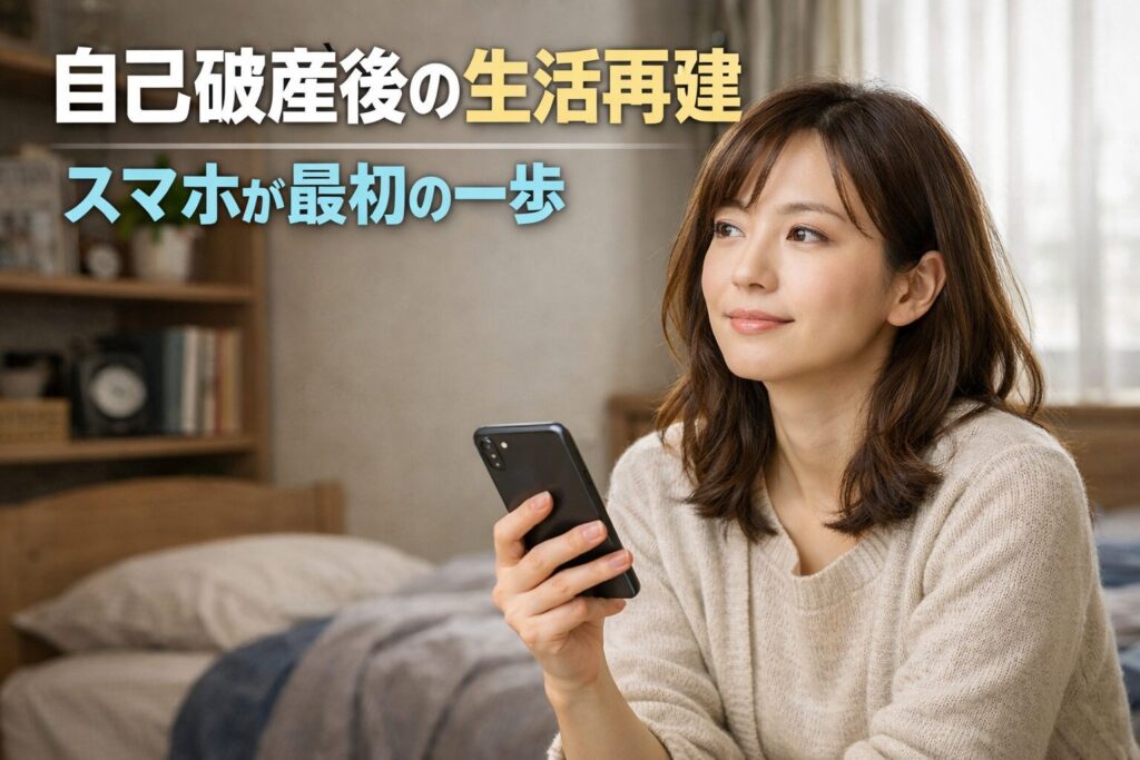自己破産後のスマホ契約は審査なしスカイセブンモバイル大宮店川越店へ