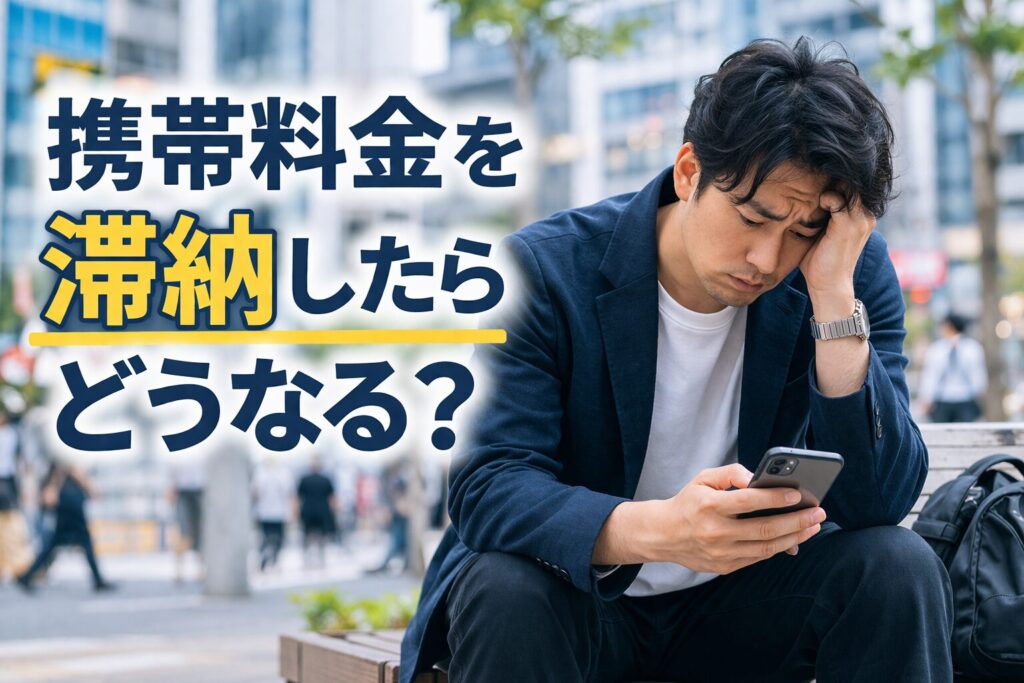 携帯料金を滞納したらどうなる 止まる前後の即回復手順