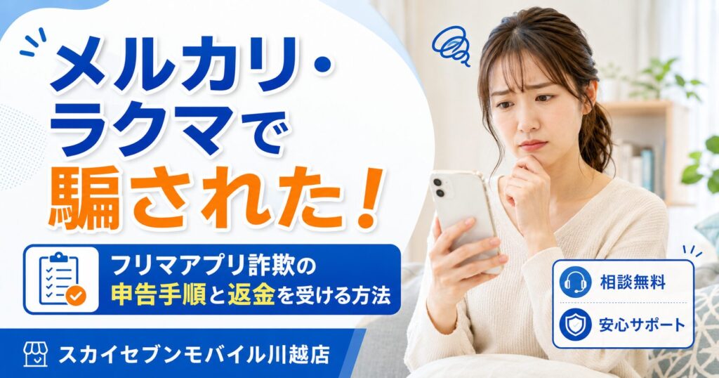メルカリ・ラクマで騙された!フリマアプリ詐欺の申告手順と返金を受ける方法