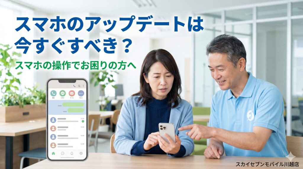 スマホのアップデートは今すぐすべき?失敗しない更新タイミングと不具合対処法 スカイセブン川越