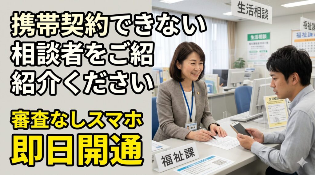 支援者向け|携帯契約できない相談者を大宮・川越で即日サポートする紹介手順