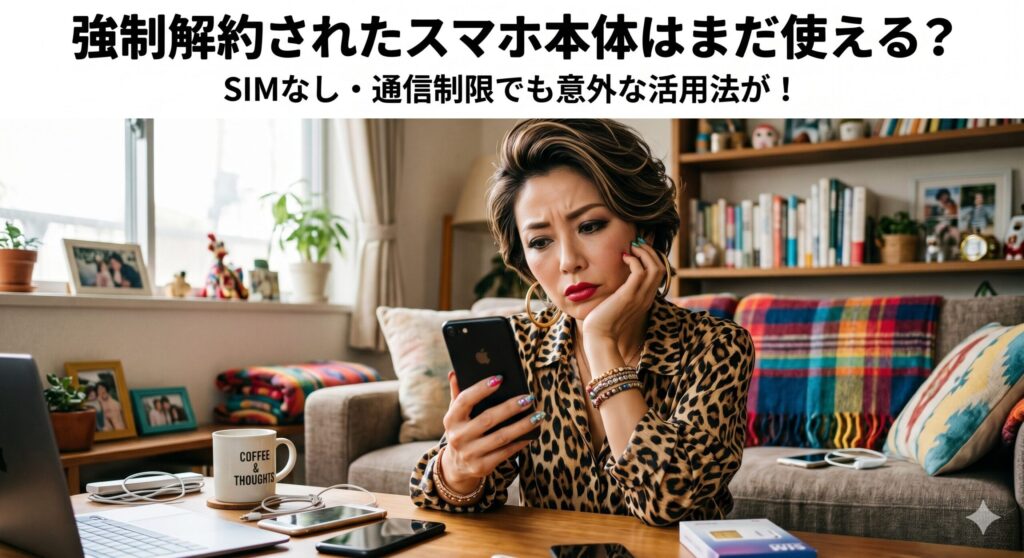強制解約されたスマホ本体はまだ使える?SIM入れ替え・初期化・再利用の注意点