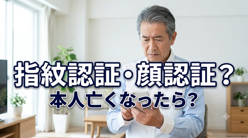 指紋認証・顔認証のスマホ、本人死亡後はどうなる?