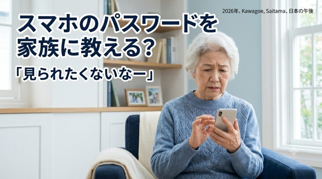 スマホのパスワードを家族に共有すべきか