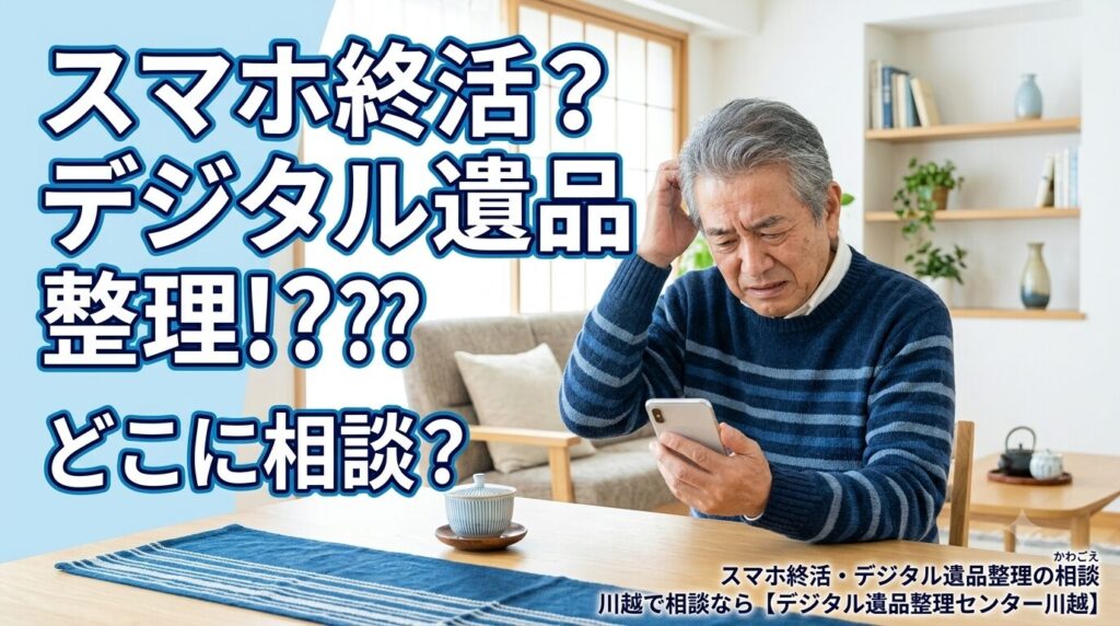 川越でスマホ終活・デジタル遺品整理の相談はどこにすべき?